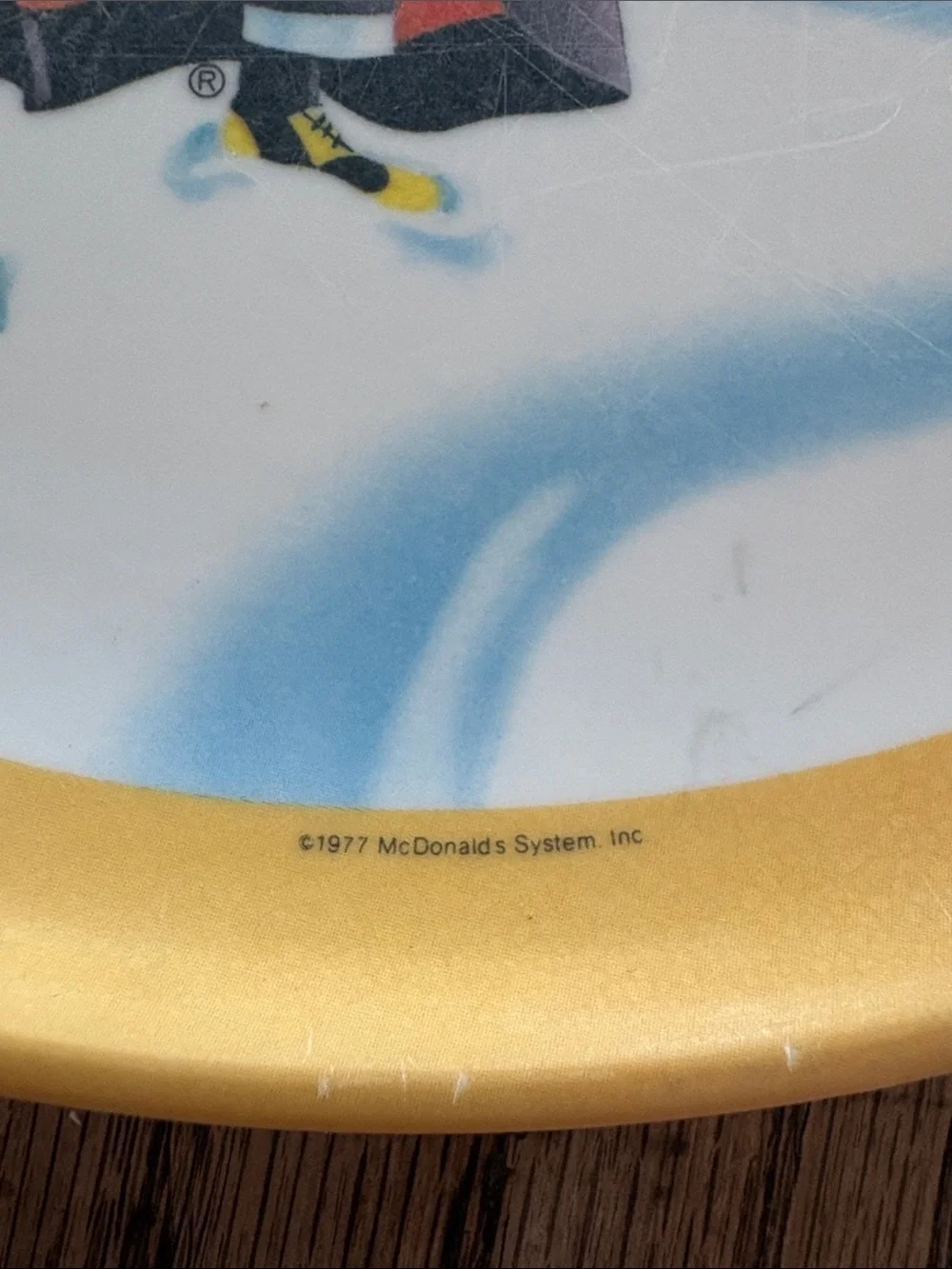 Vintage McDonald’s Melamine 10” Holiday/ Winter Plate